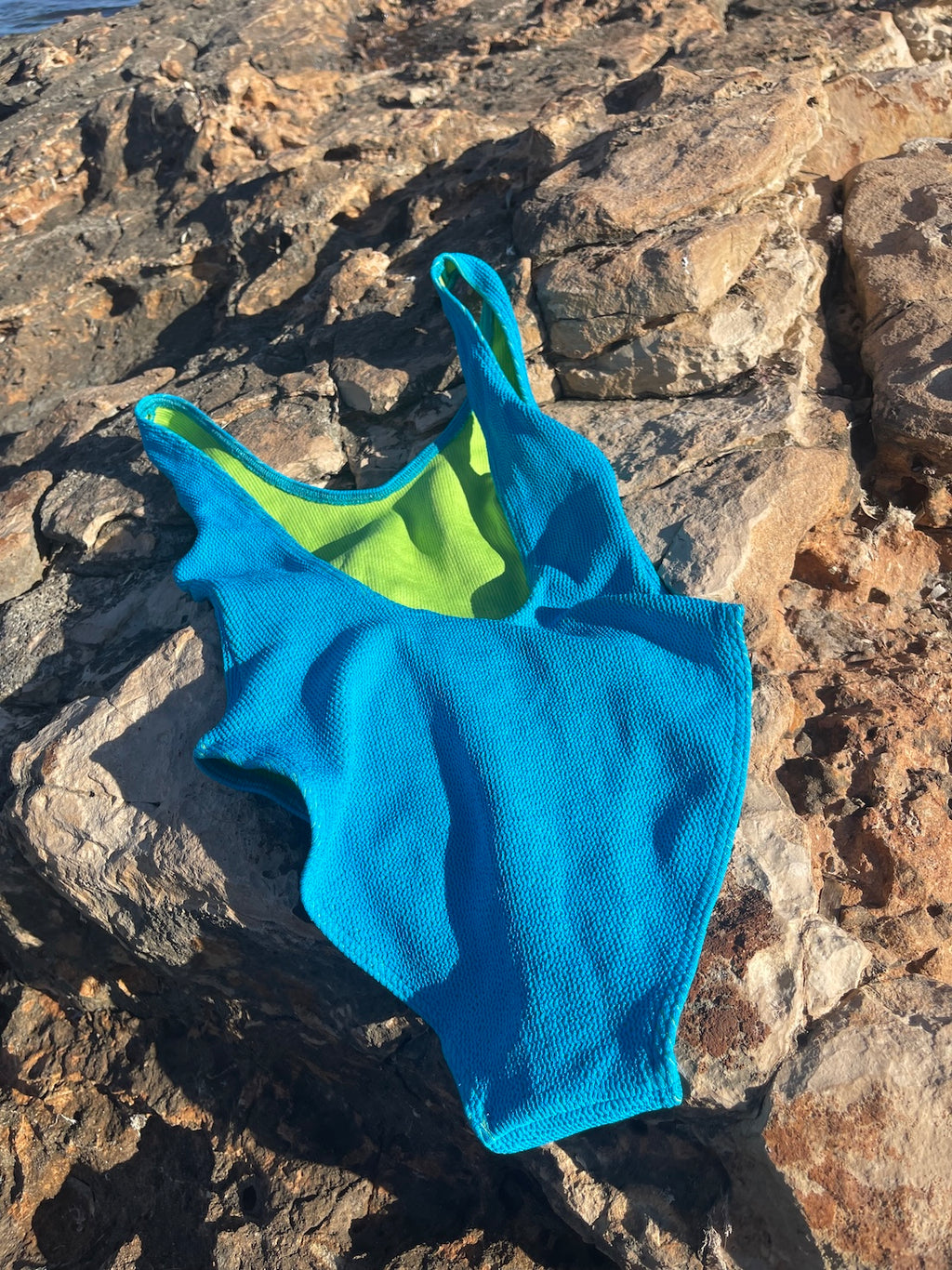 Traje de baño entero MARINA – Azul Celeste (Talla única, tallas XS-XL)