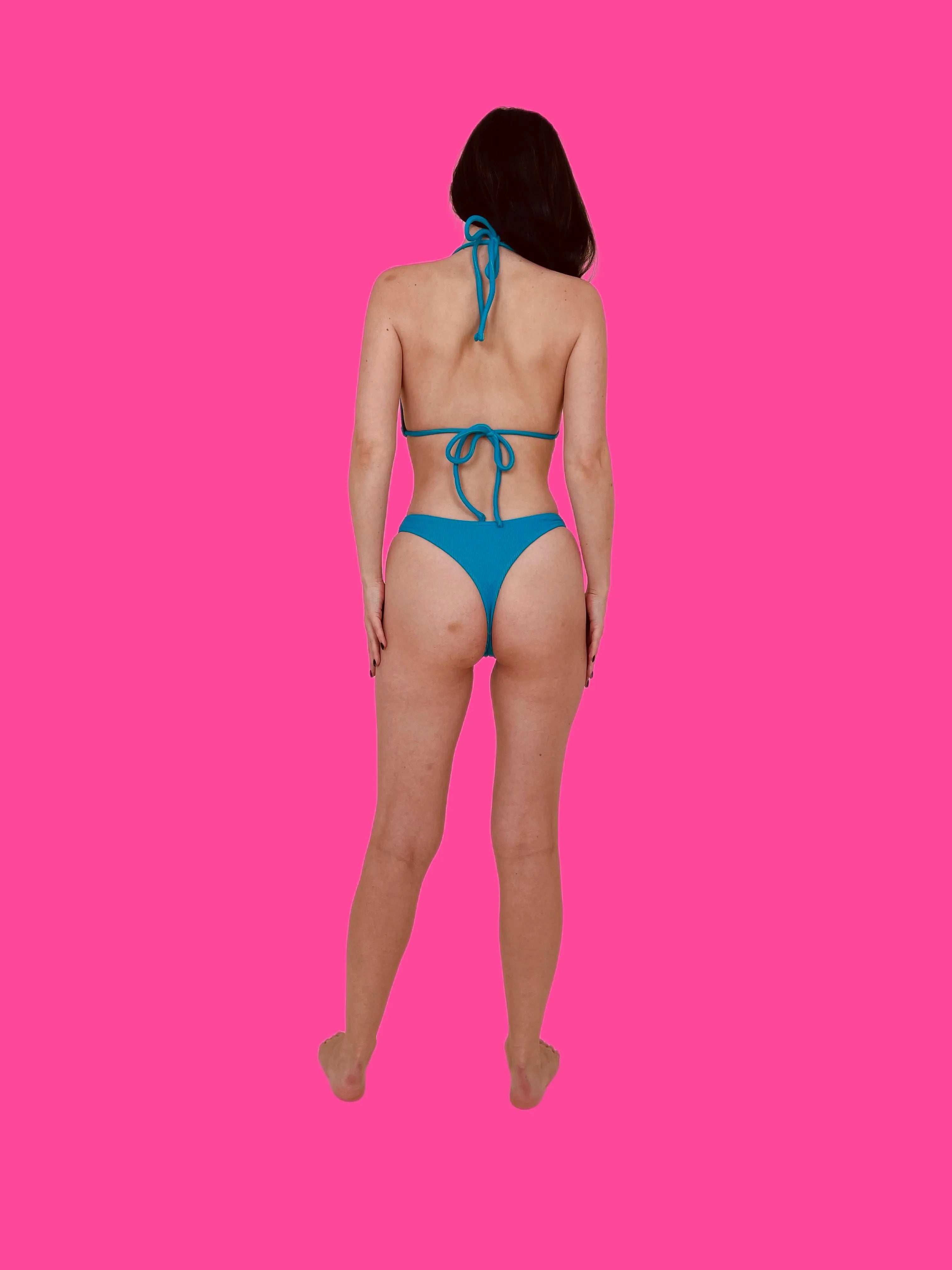 OLIVIA Triangle Bikini – Azure Blue (One Size Fits XS–L LIMITED EDITION)