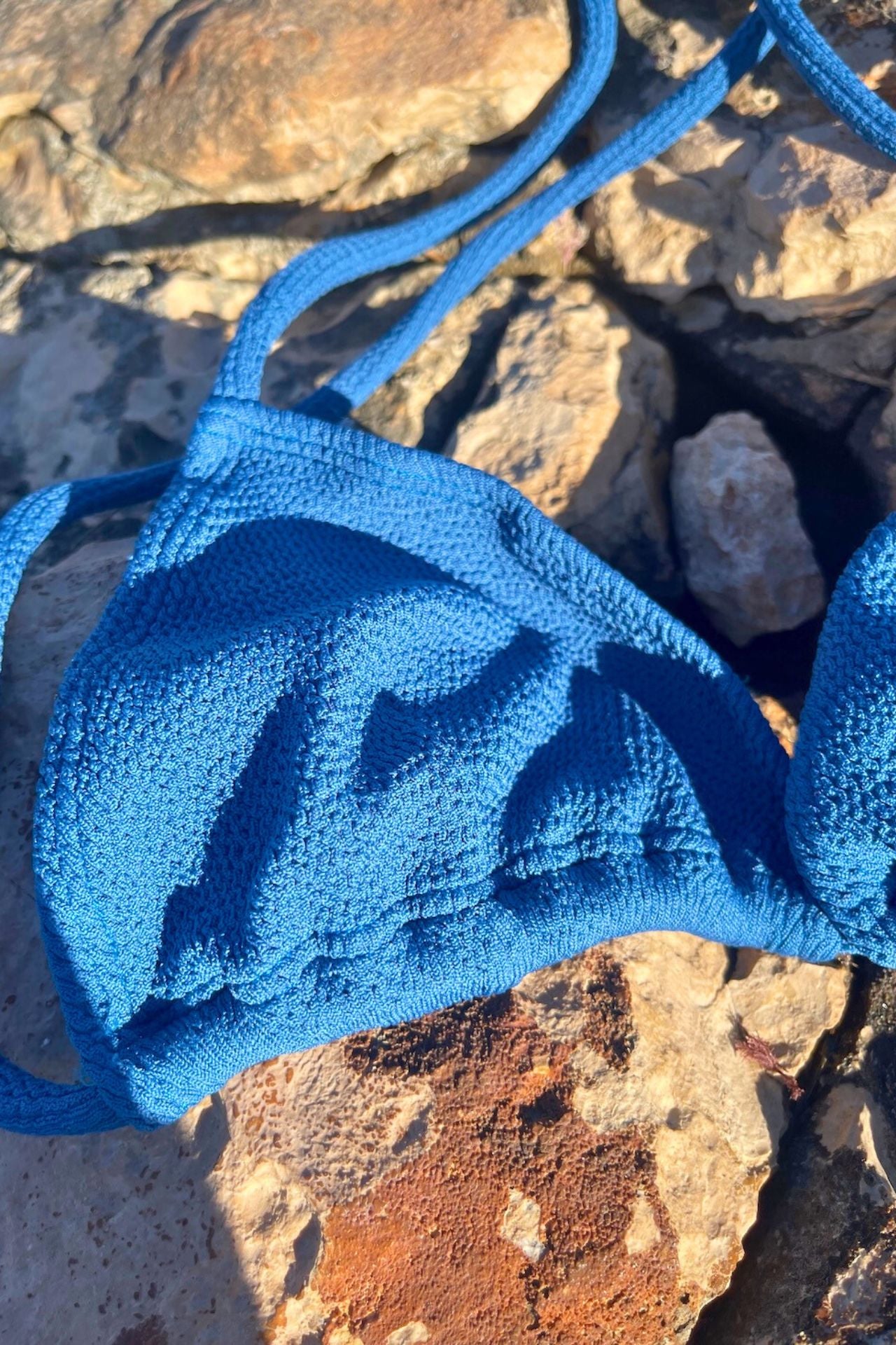 OLIVIA Triangle Bikini – Blue (One Size Fits XS–XL)